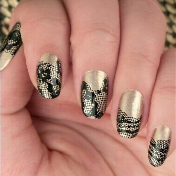 Incoco Other - 2/$20 INCOCO NAILS behind the scenes black lace nail wraps diy art kit